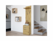 Topeshop DUO ARTISAN věšák na šaty Dub
