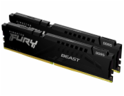 Kingston FURY Beast - DDR5 - sada - 64 GB: 2 x 32 GB - DIMM 288-pin - 3000 MHz / PC5-48000 - CL30 - 1.4 V - bez vyrovnávací paměti - on-die ECC - černá