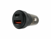 Solight fast charger do auta 30W USB-C + A