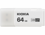 Kioxia Pendrive Hayabusa U301 64GB USB 3.2 gen.1 bílý LU301W064G