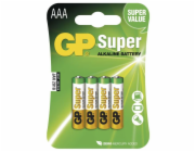 GP alkalická baterie SUPER AAA (LR03) 4BL
