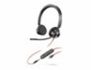 Stereo sluchátka HP Poly Blackwire 3325M USB-C + 3,5 mm jack + adaptér USB-C/A