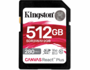 Paměťová karta Kingston Canvas React Plus 512 GB SDXC