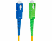 Patch kabel z optických vláken Maclean SC/APC-SC/UPC SM 9/125 LSZH Single Mode Délka 15m Simplex G657A2 MCTV-405