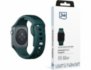 3mk Silicone Watch Strap pro Apple 42/44/45/49 mm Evergreen