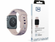 3mk Silicone Watch Strap pro Apple 42/44/45/49 mm Latte