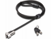 Kensington NanoSaver Keyed Laptop Lock - Master Keyed - Bezpečnostní kabelový zámek - stříbrná - 1.8 m