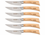 Laguiole Jean Dubost Steak Knife Set 6pcs., Oak Wood