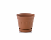Hrnec Uniplastex Primavera UDP17, O 17 cm, hnědý