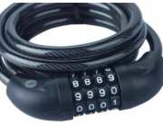 Kabel na kolo s kombinovaným zámkem -YCC0/10/180/2 černý