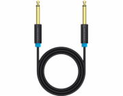 Audio Cable TS 6.35mm Vention BAABF 1m (black)