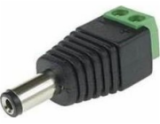 Electrical power plug Black Green