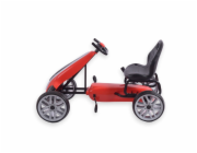 Dětská šlapací motokára Go-kart Milly Mally Power červená