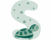 small foot Dřevěné písmeno S