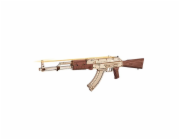 RoboTime 3D dřevěná mechanická skládačka Útočná puška AK-47