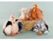 Doudou Histoire d´Ours Plyšová slepička zrzavá 20 cm
