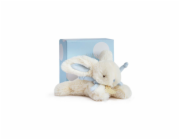 Doudou Dárková sada - Plyšový králíček modrý 16 cm