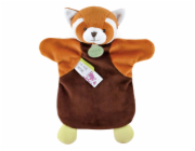 Doudou Plyšový maňásek panda červená 25 cm