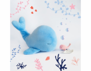 Doudou Plyšová modrá velryba 60 cm