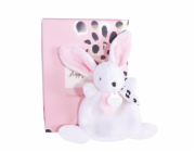 Doudou Dárková krabička růžová -  mini  králíček 17 cm