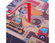 Bigjigs Toys Magnetické bludiště Staveniště