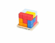 Bigjigs Toys Dřevěná skládací kostka