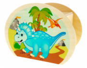 Hess Dřevěná pokladnička dinosaurus