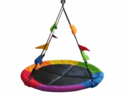 2Kids Toys Houpačka Čapí hnízdo s vlajkami barevné