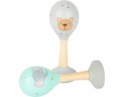 small foot Dřevěné rumba koule Pastel sada 2 ks