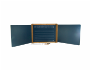 Jeujura Dřevěná trojkřídlá multifunkční tabule 156x43 cm s příslušenstvím