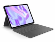 Logitech Combo Touch - Klávesnice a pouzdro - s trackpad - podsvícená - Apple Smart connector - QWERTY - US mezinárodní - grafit - pro Apple 11-inch iPad Pro M4 Wi-Fi, M4 Wi-Fi + Cellular