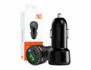 Mcdodo CC-5970 car charger, USB + USB-C 38W (black)