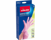 Vileda 170902 Simple jednorázové rukavice M/L 100 ks