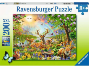 Kinderpuzzle Anmutige Hirschfamilie