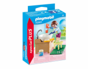 Holčička při čištění zoubků Playmobil, Život ve městě, 15 dílků