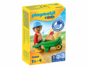Dělník s kolečkem Playmobil, 1.2.3, 3 dílky