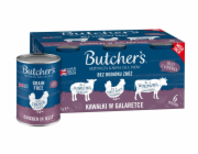 BUTCHER S Original Mega pack mix pieces in jelly - mokré krmivo pro psy - 6 x 400g