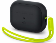 Spigen Ochranné pouzdro na sluchátka Spigen Silicone Fit Strap pro Apple AirPods Pro 1/2 černá/fantomově zelená ACS05810