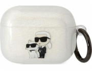Karl Lagerfeld Karl Lagerfeld Kryt KLAPHNKCTGT Airpods Pro transparentní Glitr Karl&Choupette