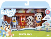 Tm Toys Bluey Blue akční figurka - školní sada figurka pro psy sada 4 kusů BLU13052