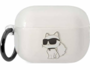 Karl Lagerfeld pouzdro KLAP2HNCHTCT Apple AirPods Pro 2 průhledné Ikonik Choupette