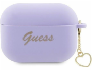 Guess pouzdro GUAP2LSCHSU kryt Apple AirPods Pro 2 fialový/fialový Silicone Charm Heart Collection