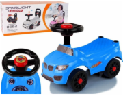 Lean sportovní auto modré s troubením