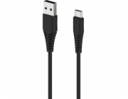 USB 2GO 2GO USB Ladekabel kabel - černý - 100 cm pro USB Type-C