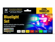 Vallejo : Civilní vozidla – sada Bluelight (8x17 ml)