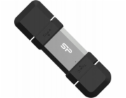 SILICON POWER Pendrive C51 64GB USB-A USB-C 120MB/s Silver