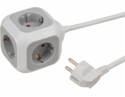 ALEA-Power 4cestná zásuvková kostka, napájecí lišta