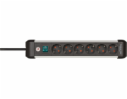 Brennenstuhl Premium Alu-Line 6cestný prodlužovací kabel