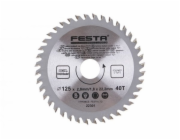 Festa Kotouč pilový do dřeva TCT, O 125 x 2,8 x 22,2 mm, 40 zubů