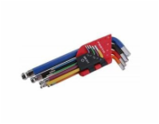 Festa Klíče imbus SET s kuličkou 1,5 - 10 mm, 9 ks, CrV, barevné
